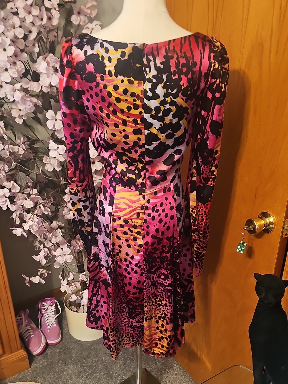Betsy Johnson RARE Runway Silk Dress - Picture 5 of 10